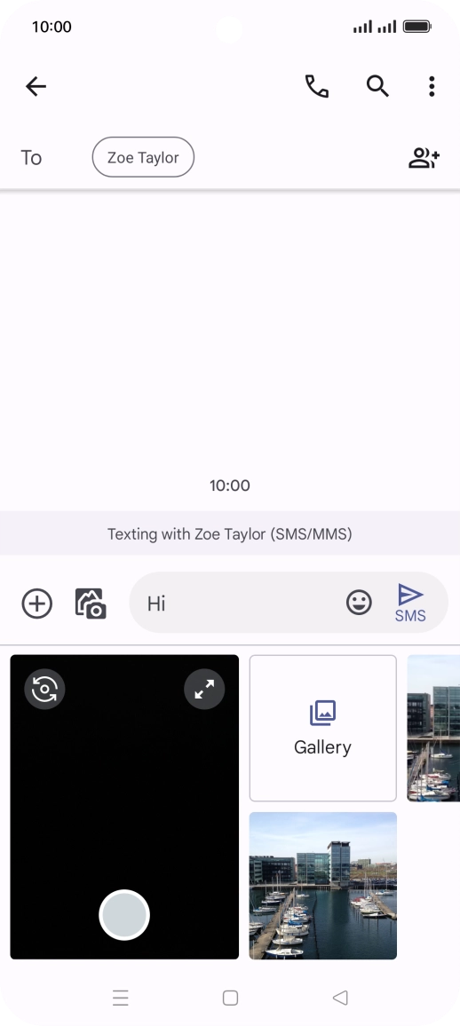 Press Gallery and go to the required folder.