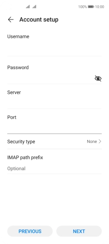 Press Security type.
