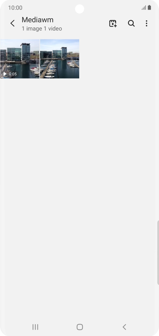 Press and hold any picture or video clip.
