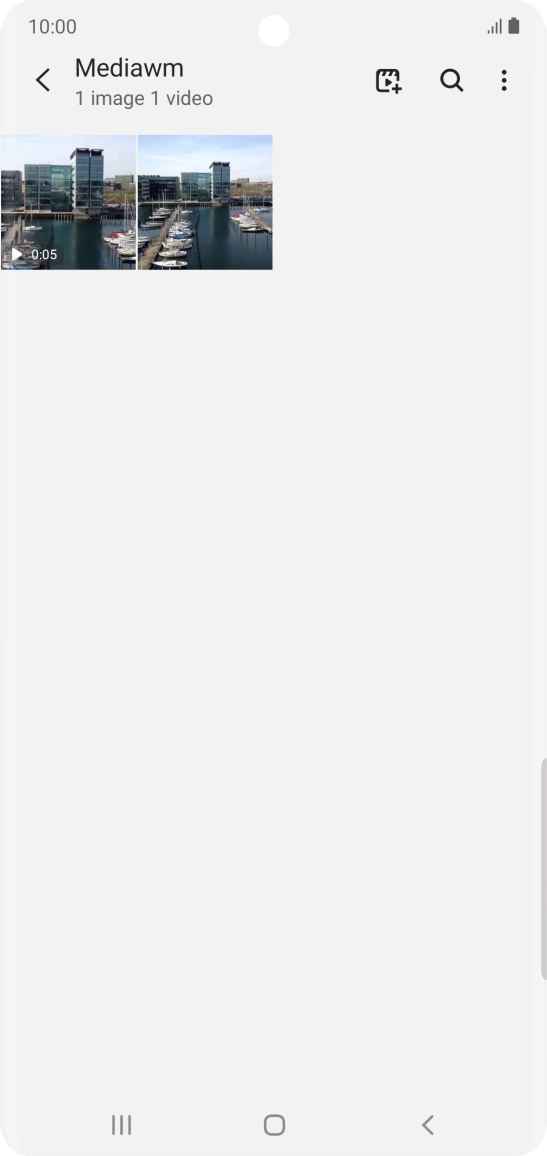 Press and hold any picture or video clip.