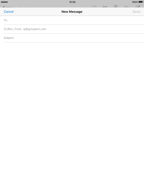 Press the search field and key in the first letters of the recipient's name.