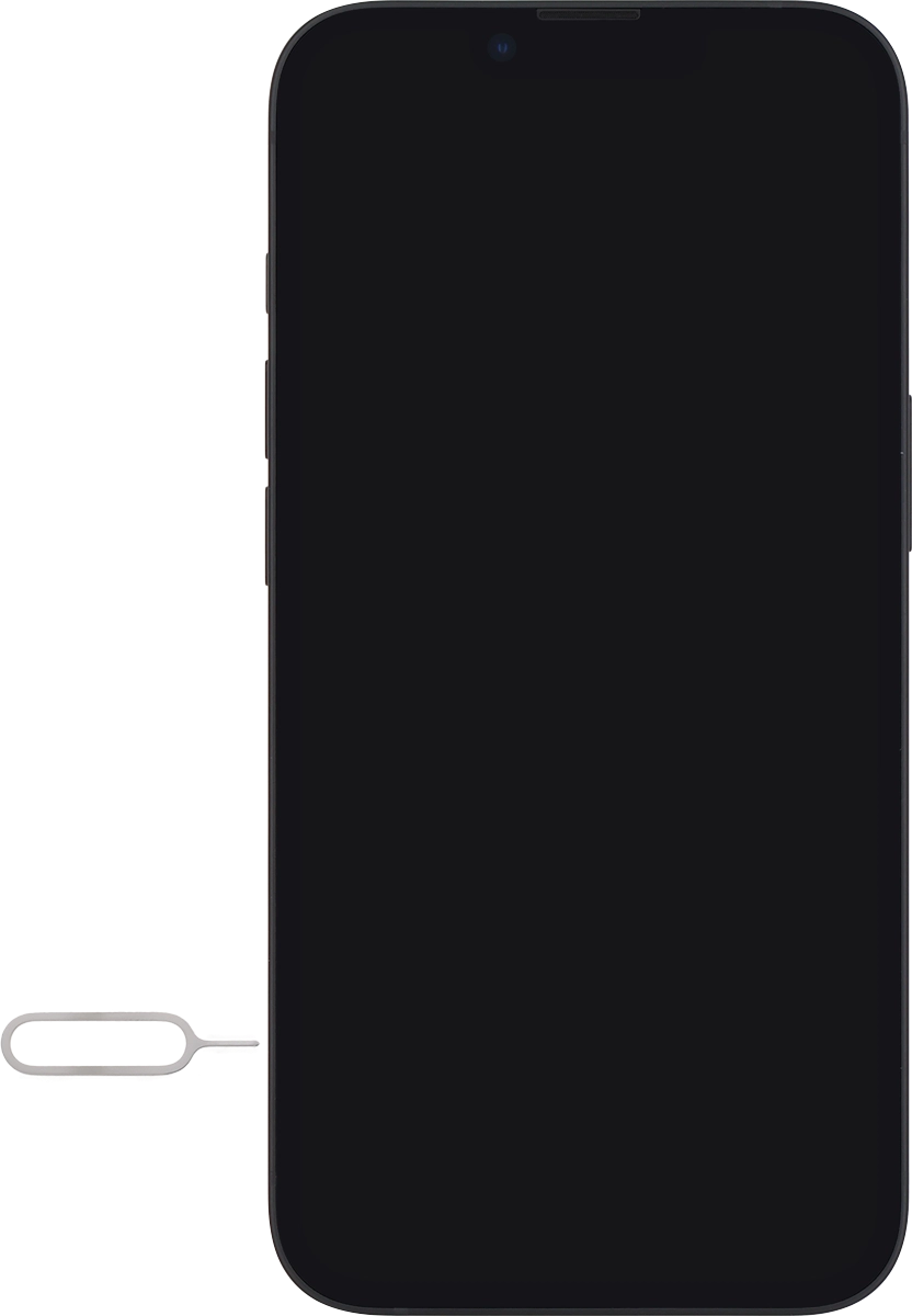 Find the opener for the SIM holder.