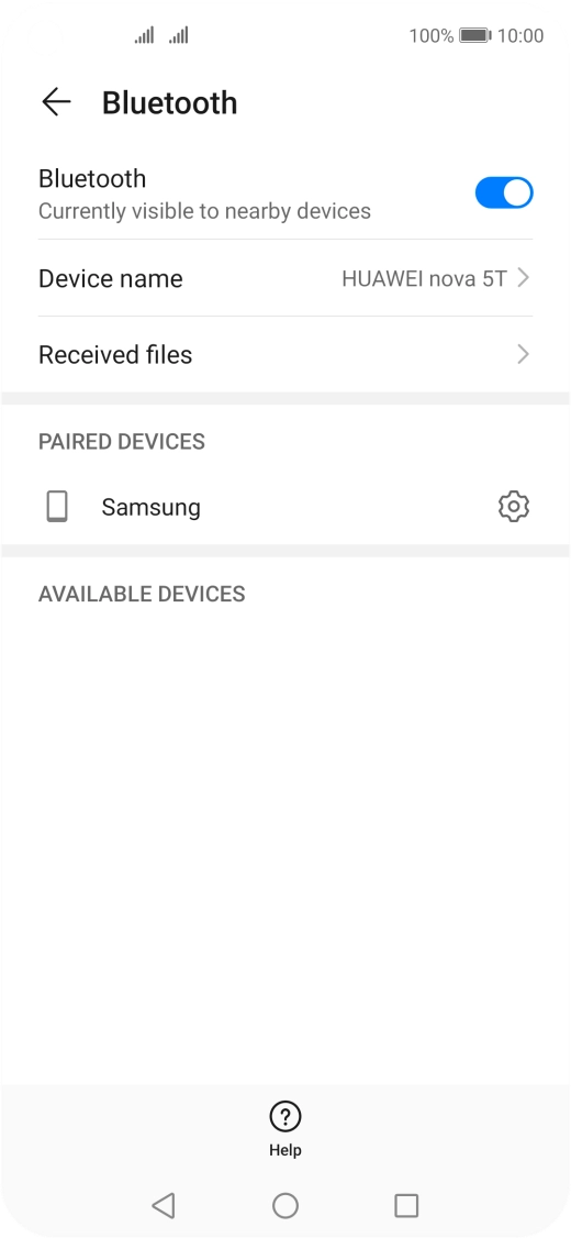 Press the Home key to return to the home screen.