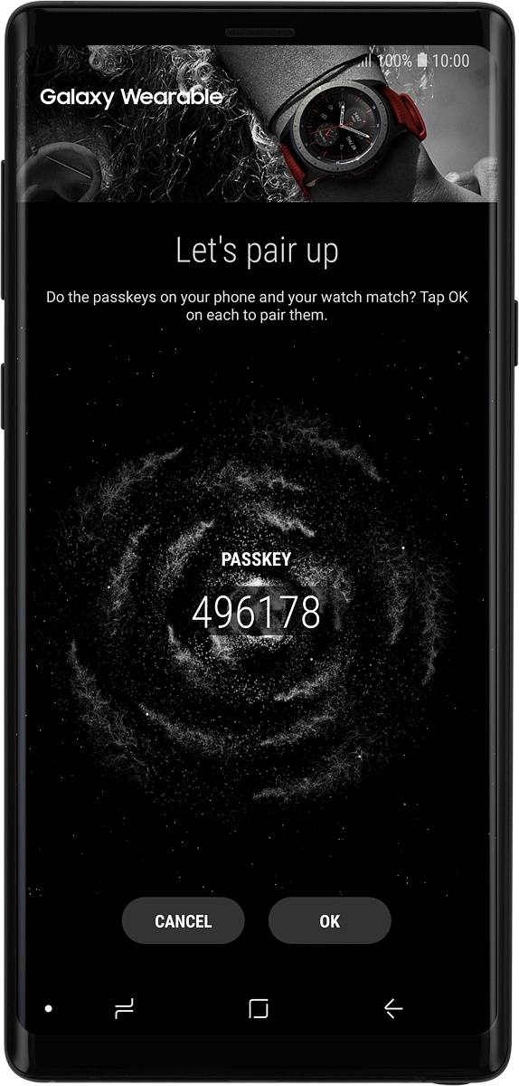 On your phone: Check that the code is identical to the code displayed on your smartwatch and confirm the connection on both devices.