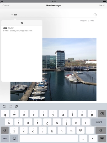 Press the required contact.