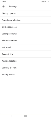 Press Calling accounts.