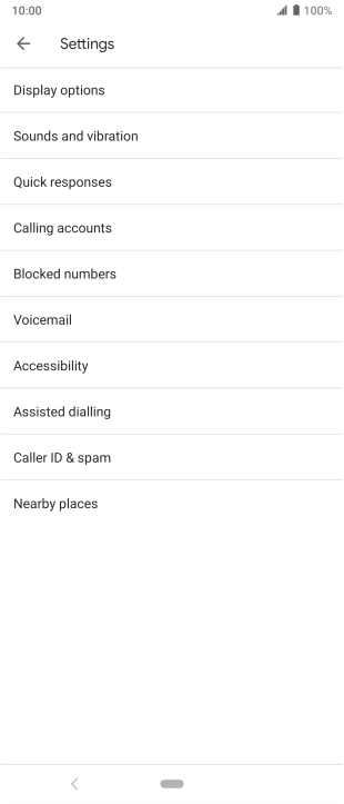 Press Calling accounts.