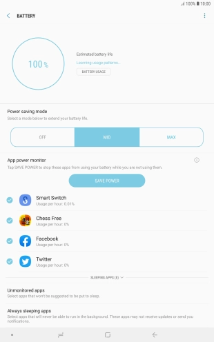 Press the Home key to return to the home screen.