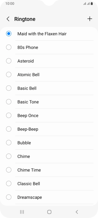 Press the Home key to return to the home screen.