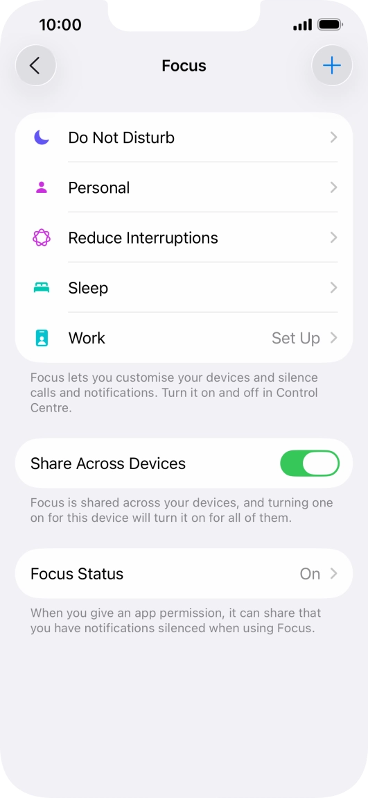 Press Do Not Disturb.