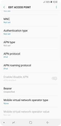 Press the menu icon.