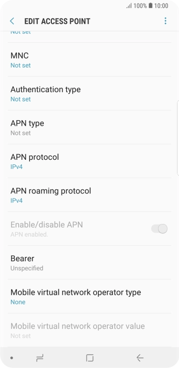 Press the menu icon.