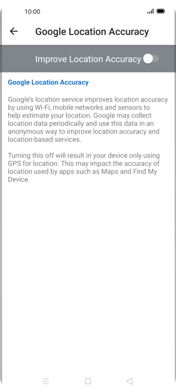 If you press the indicator next to 