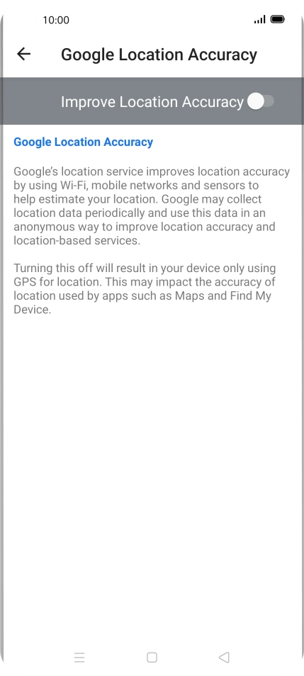 If you press the indicator next to 