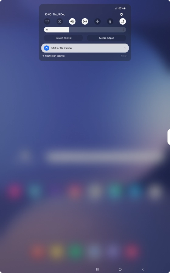 Press the drop down list.