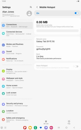 Press the Home key to return to the home screen.