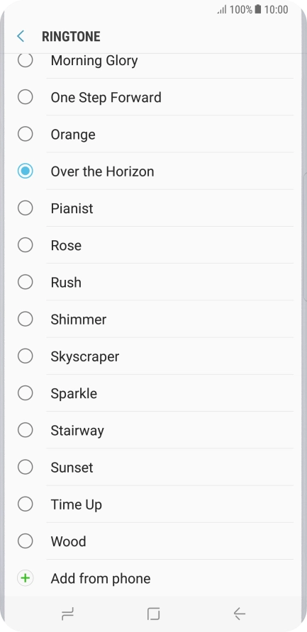 Press Add from phone.