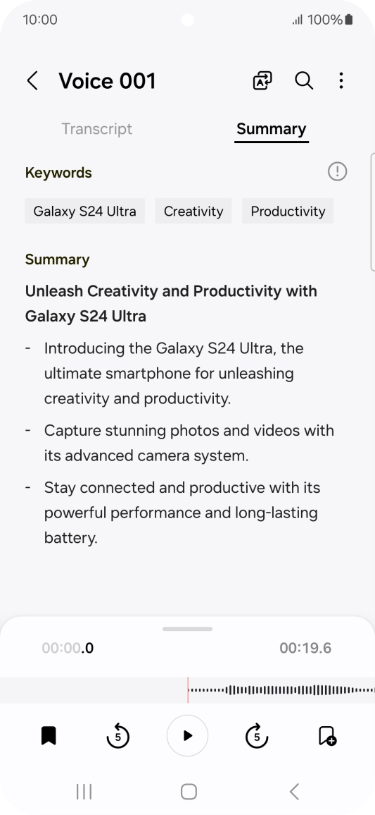 Press the Return key to save the changes.