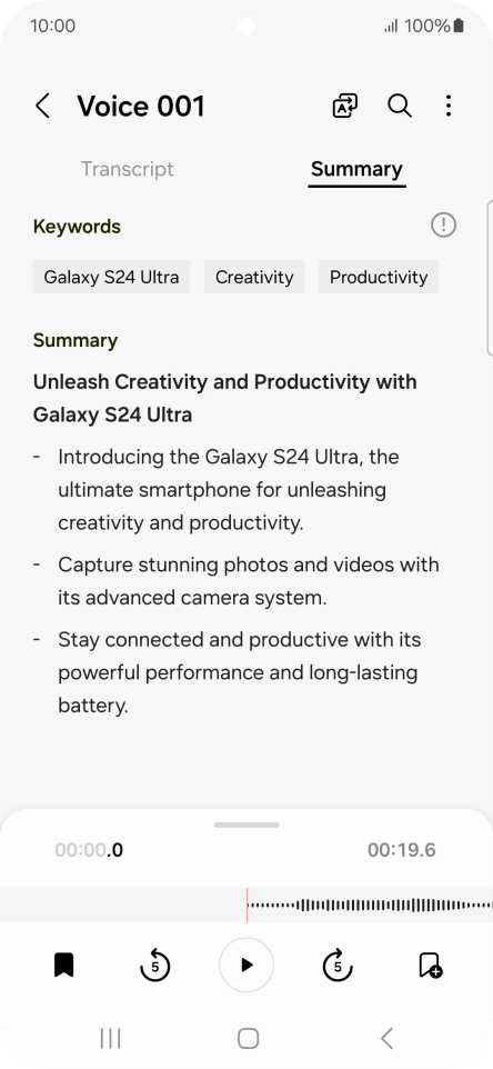 Press the Return key to save the changes.