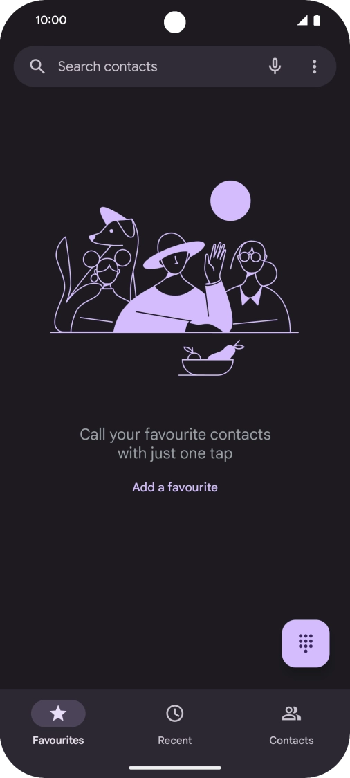 Press the menu icon.