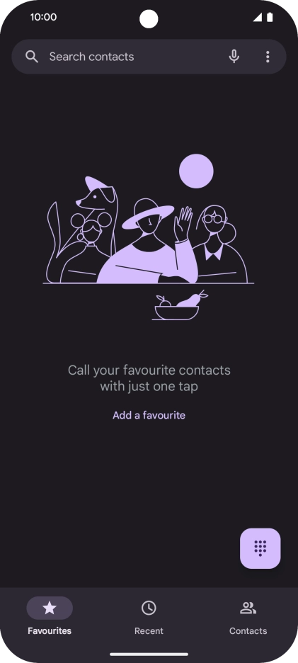 Press the menu icon.