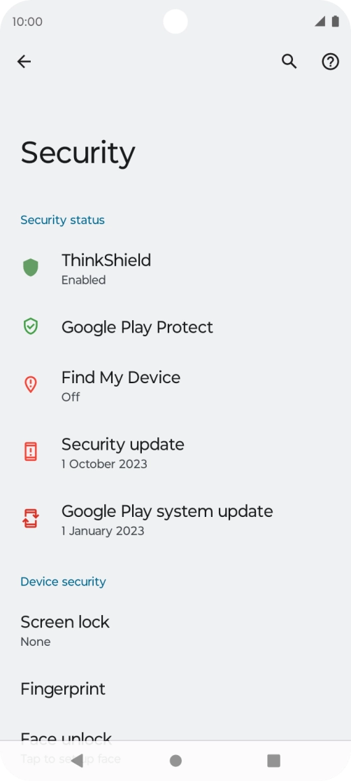 Press the Home key to return to the home screen.