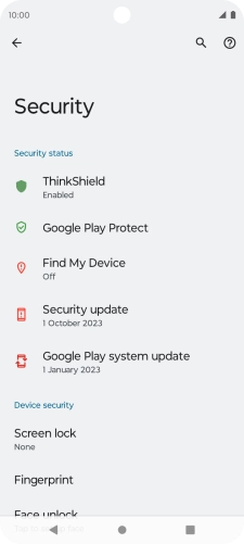 Press the Home key to return to the home screen.