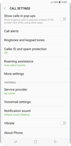 Press More settings.