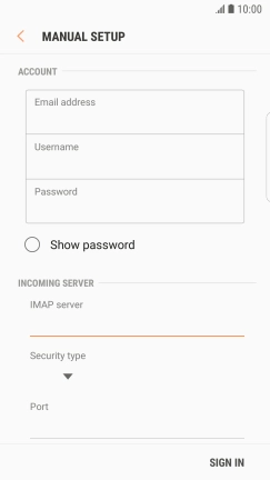 Press the drop down list below 
