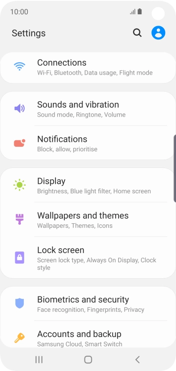 Press Accounts and backup.
