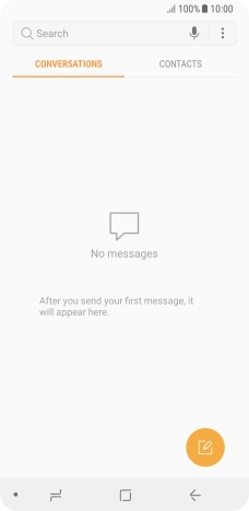 Press the menu icon.