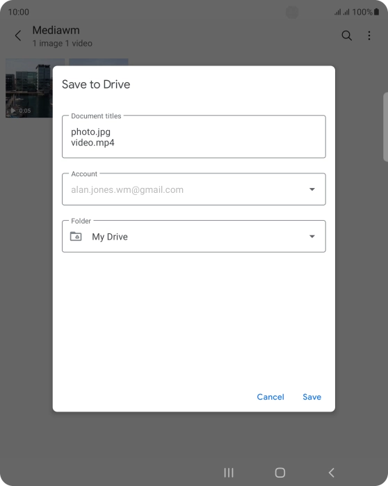 Press the field below 