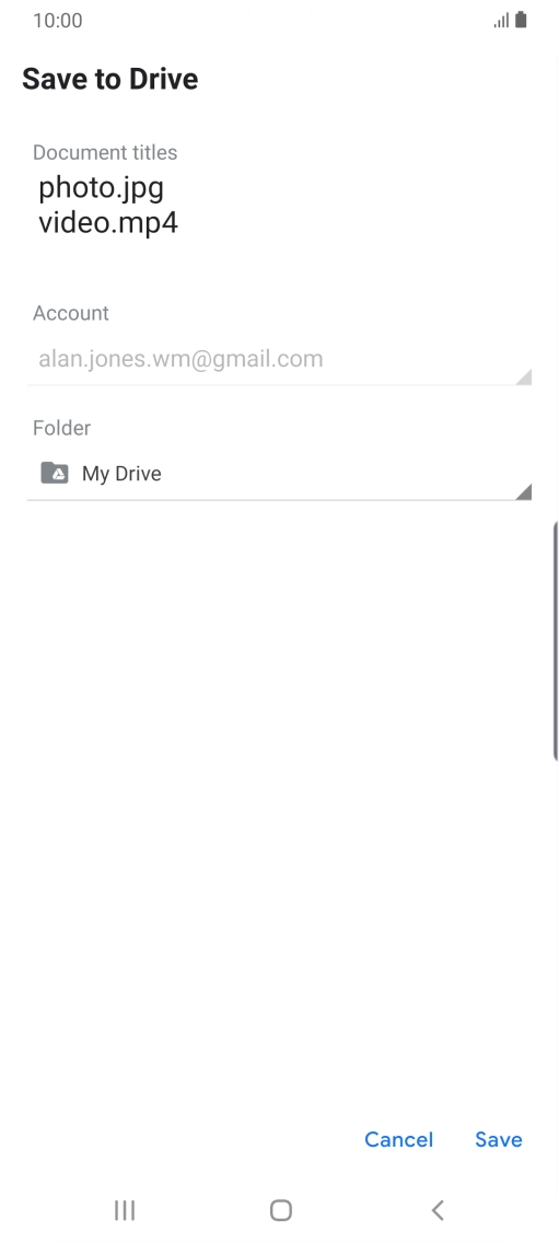 Press the field below 