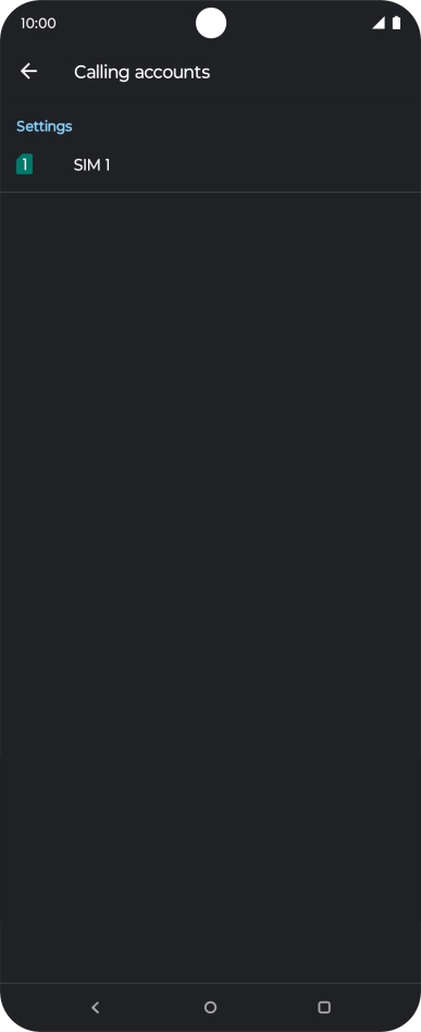 Press the name of the SIM.