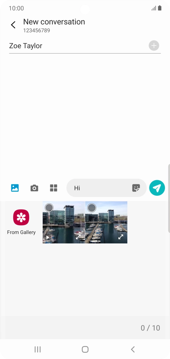 Press From Gallery and go to the required folder.
