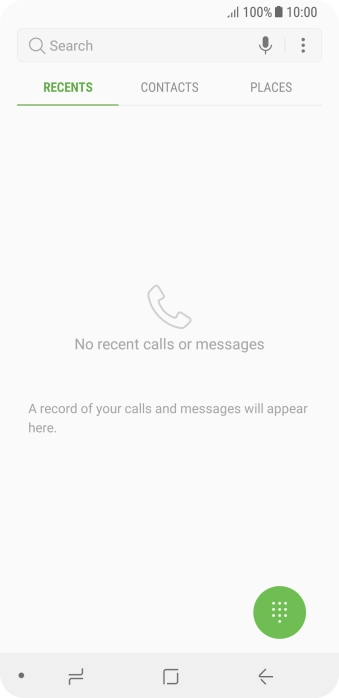 Press the menu icon.