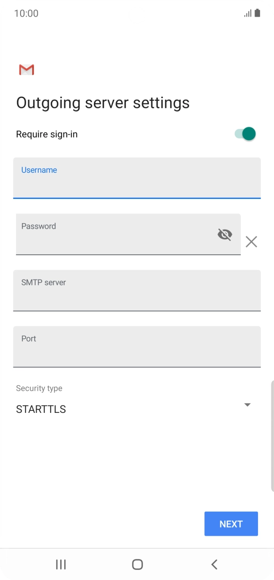 Press the field below 