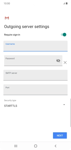 Press the field below 