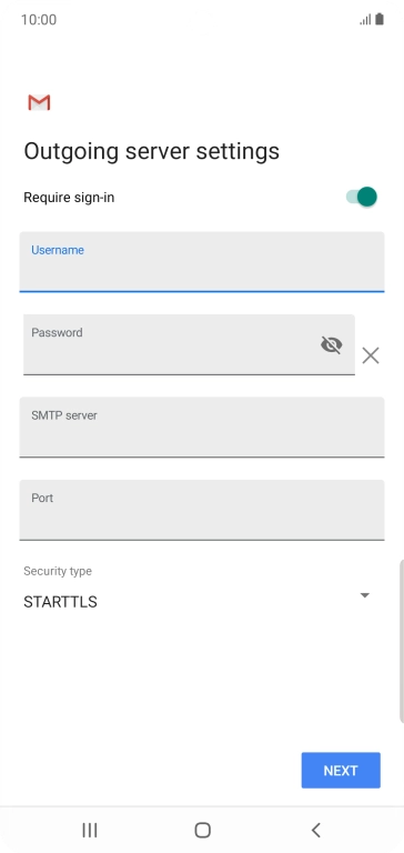 Press the field below 