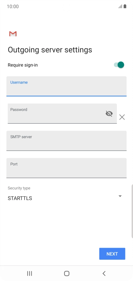 Press the field below 