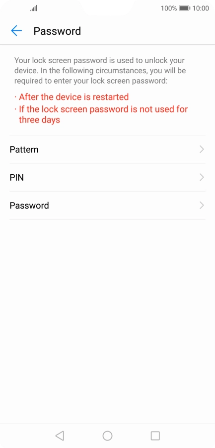 Press the required phone lock code and follow the instructions on the screen to create an additional phone lock code.
