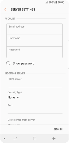 Press the field below 
