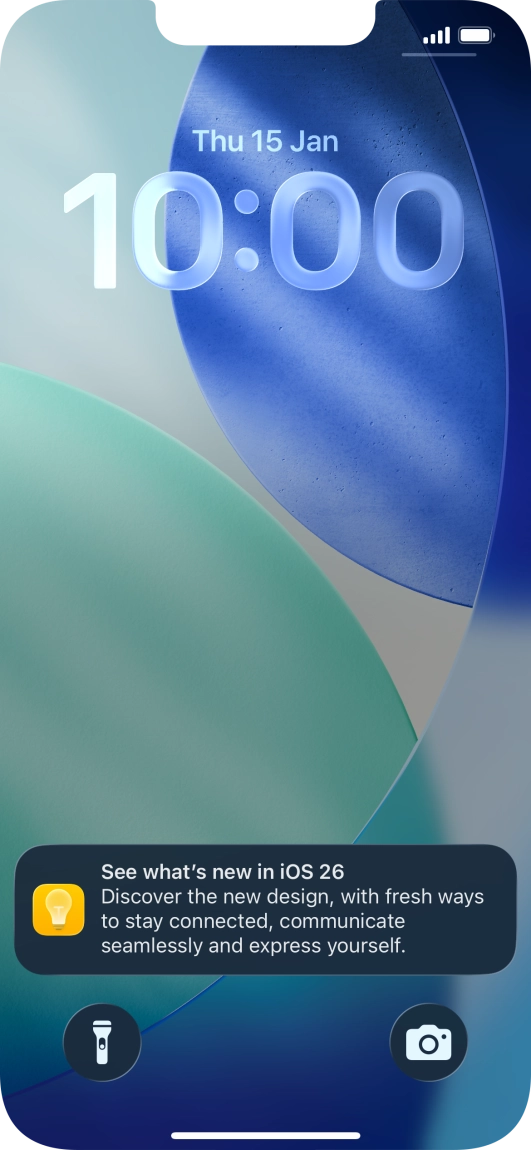 Press the required notification and follow the instructions on the screen to use the selected function.