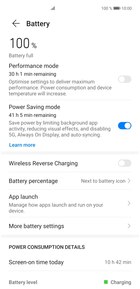 Slide your finger upwards starting from the bottom of the screen to return to the home screen.