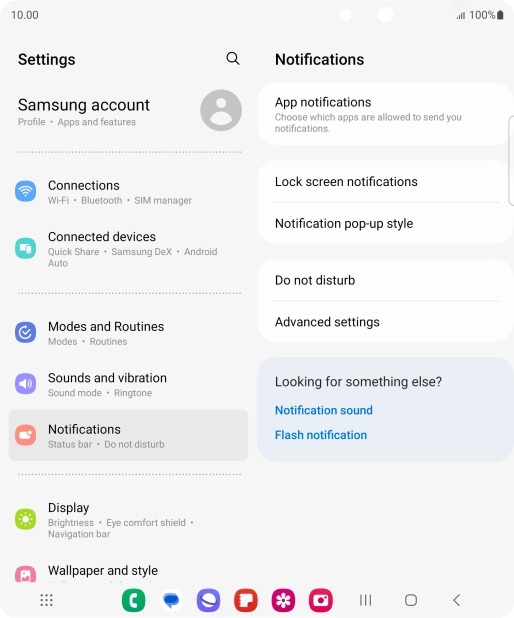 Press App notifications.
