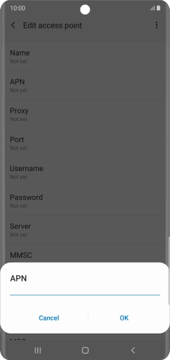 Key in eezone and press OK.