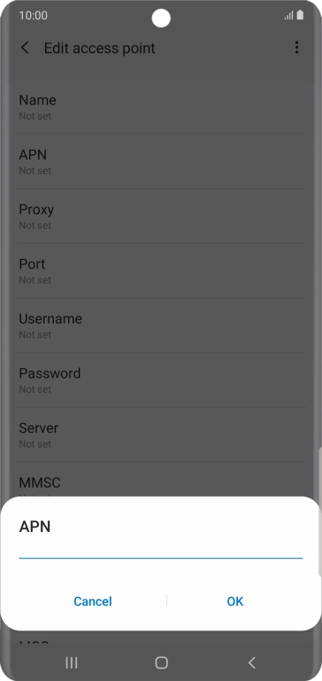 Key in eezone and press OK.