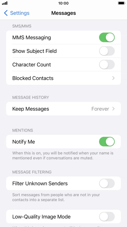 Press the Home key to return to the home screen.