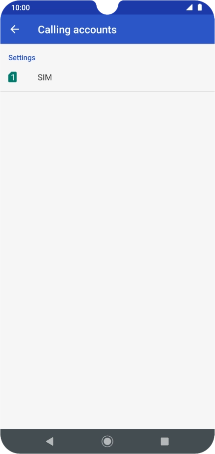 Press the name of the SIM.