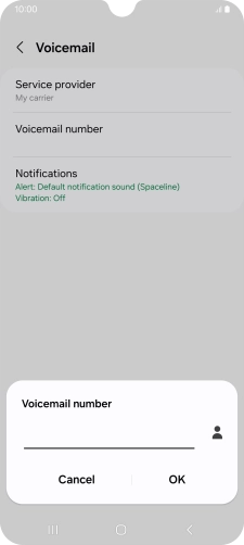 Key in +447953222222 and press OK.